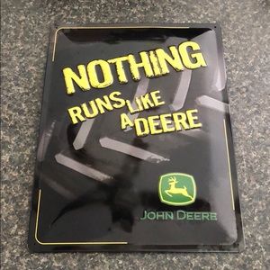 Metal John Deere sign